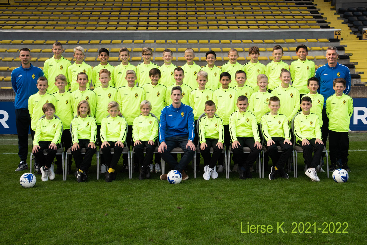 Ploegfoto Lierse K. U12 seizoen 2021-2022