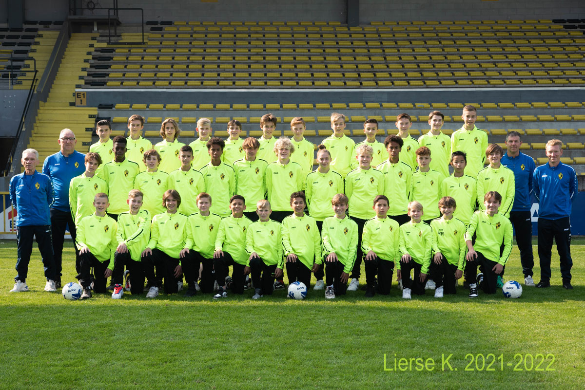 Ploegfoto Lierse K. U14 seizoen 2021-2022