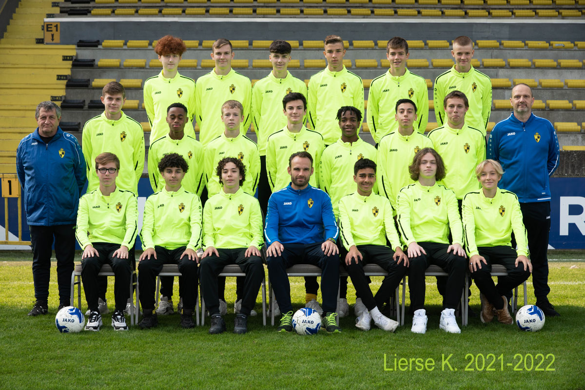 Ploegfoto Lierse K. U17 seizoen 2021-2022