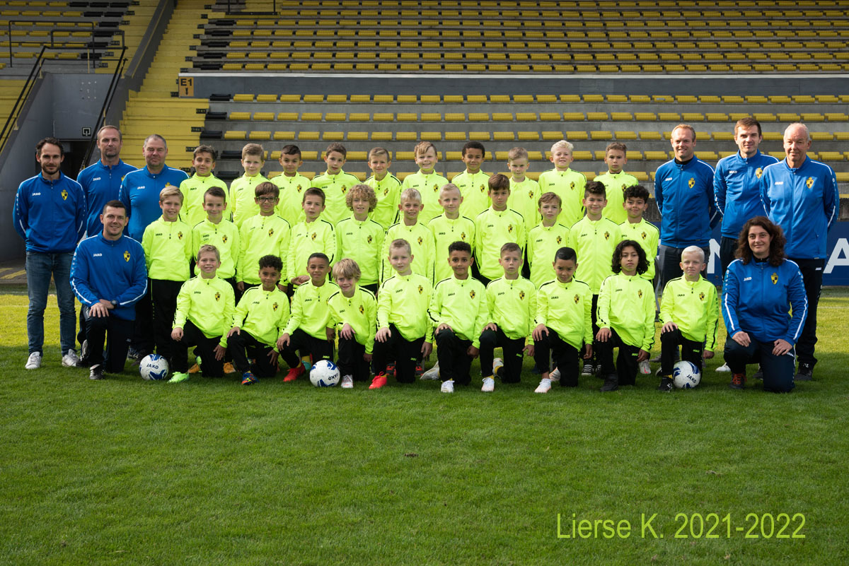 Ploegfoto Lierse K. U9 seizoen 2021-2022